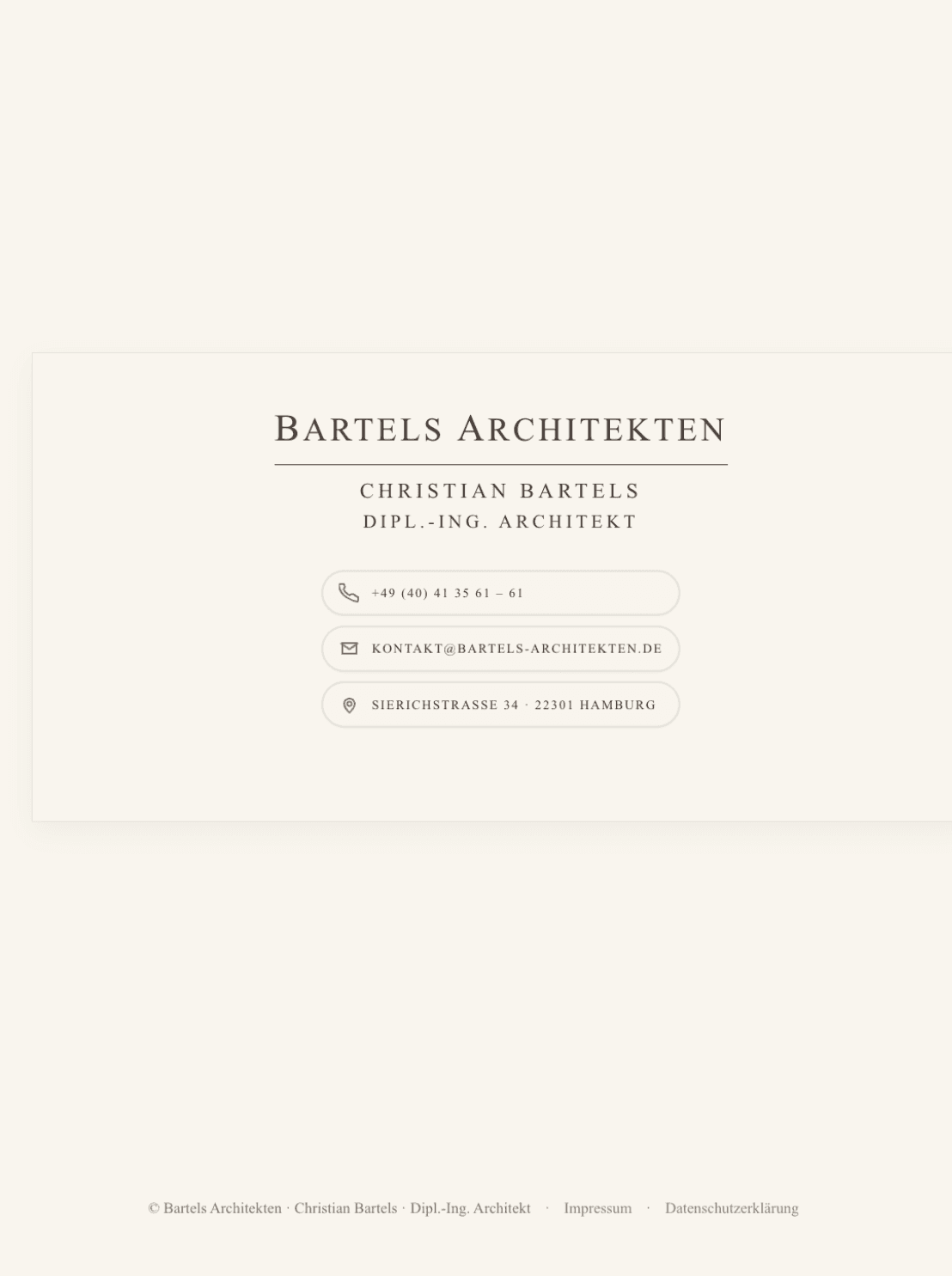 Bartels Architekten — Vue 1